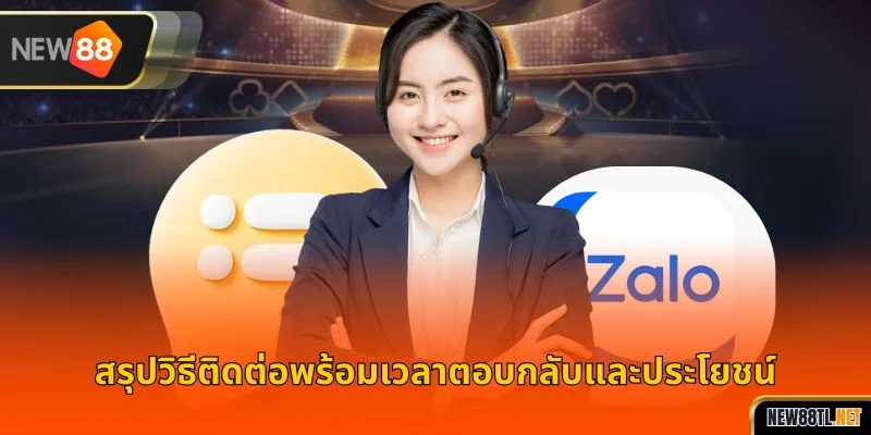 สรุปวิธีติดต่อพร้อมเวลาตอบกลับและประโยชน์